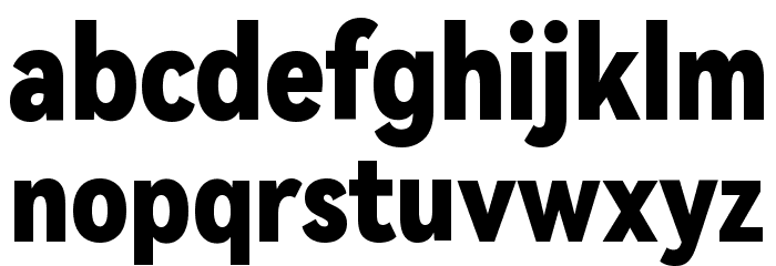 HarmonyOS Sans Condensed Black Font LOWERCASE