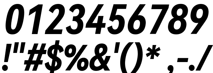 HarmonyOS Sans Condensed Bold Italic Font OTHER CHARS