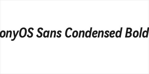 HarmonyOS Sans Condensed Bold Italic Logo