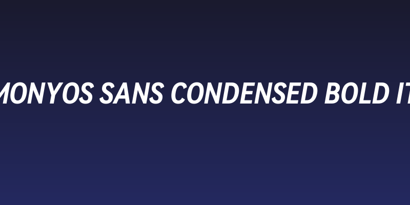 HarmonyOS Sans Condensed Bold Italic Social Header