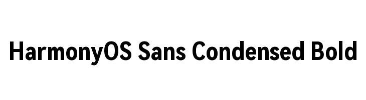 HarmonyOS Sans Condensed Bold  baixar fontes gratis