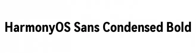 HarmonyOS Sans Condensed Bold  フリーフォントのダウンロード