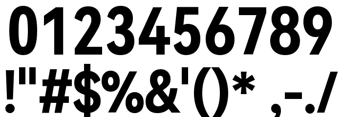 HarmonyOS Sans Condensed Bold Font OTHER CHARS