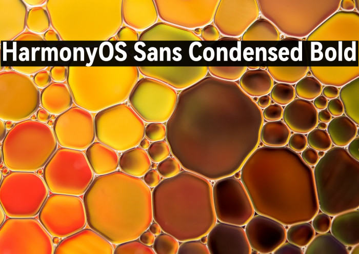 HarmonyOS Sans Condensed Bold Example 2