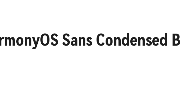HarmonyOS Sans Condensed Bold Logo