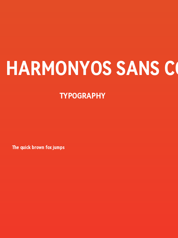 HarmonyOS Sans Condensed Bold Poster