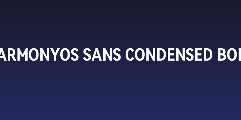 HarmonyOS Sans Condensed Bold Social Header