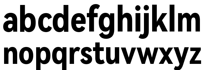 HarmonyOS Sans Condensed Bold Font LOWERCASE