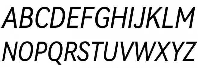 HarmonyOS Sans Condensed Italic خط أحرف كبيرة