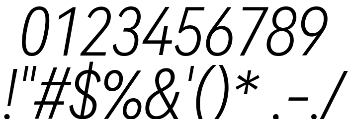 HarmonyOS Sans Condensed Light Italic Font OTHER CHARS