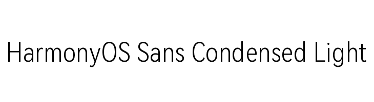 HarmonyOS Sans Condensed Light  font caratteri gratis