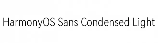 HarmonyOS Sans Condensed Light  フリーフォントのダウンロード