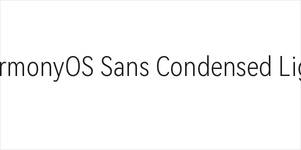 HarmonyOS Sans Condensed Light Logo