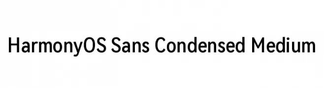 HarmonyOS Sans Condensed Medium  フリーフォントのダウンロード