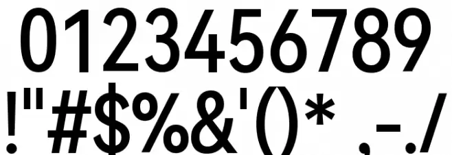 HarmonyOS Sans Condensed Medium Font OTHER CHARS