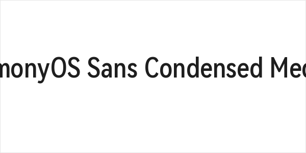 HarmonyOS Sans Condensed Medium Logo