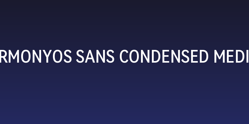 HarmonyOS Sans Condensed Medium Social Header