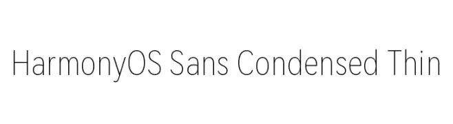 HarmonyOS Sans Condensed Thin  フリーフォントのダウンロード