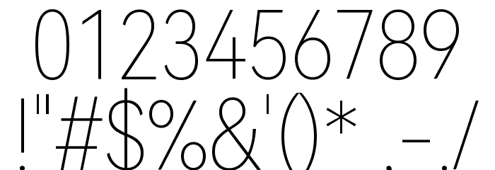 HarmonyOS Sans Condensed Thin Font OTHER CHARS