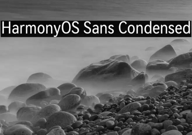 HarmonyOS Sans Condensed Fuentes examples