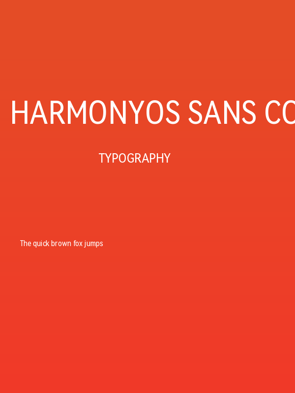 HarmonyOS Sans Condensed Poster