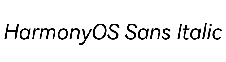 HarmonyOS Sans Italic  baixar fontes gratis
