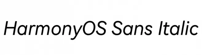 HarmonyOS Sans Italic  フリーフォントのダウンロード