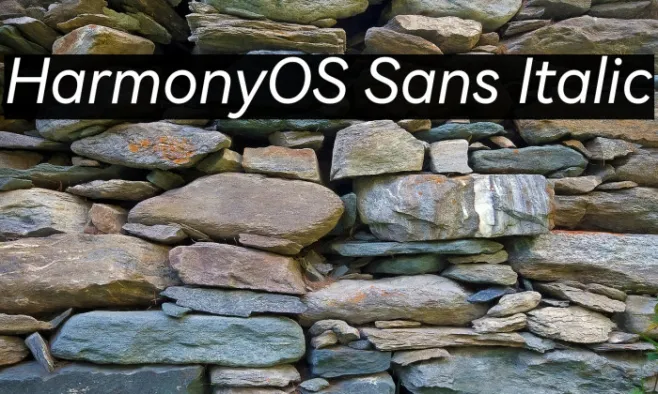 HarmonyOS Sans Italic Example 2