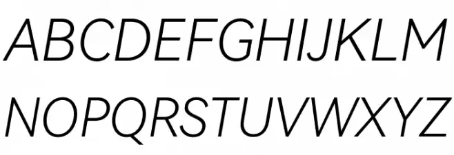 HarmonyOS Sans Light Italic Font UPPERCASE