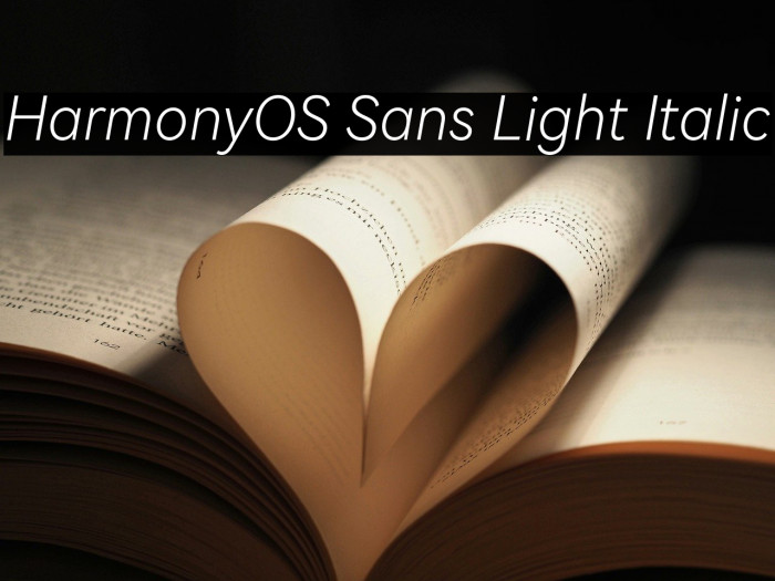 HarmonyOS Sans Light Italic Example 1