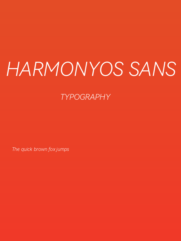 HarmonyOS Sans Light Italic Poster