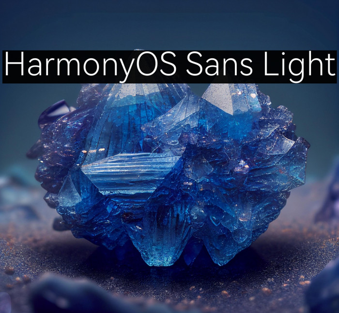 HarmonyOS Sans Light Example 3
