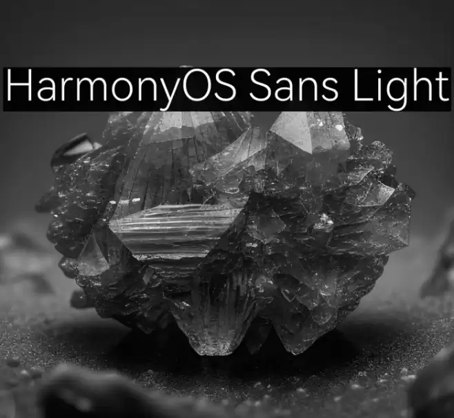 HarmonyOS Sans Light Font examples
