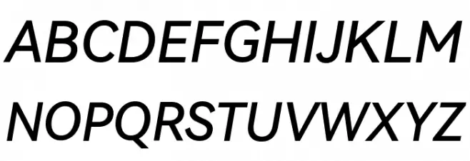 HarmonyOS Sans Medium Italic Шрифта ВЕРХНИЙ