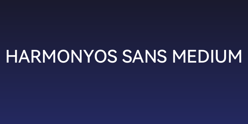 HarmonyOS Sans Medium Social Header
