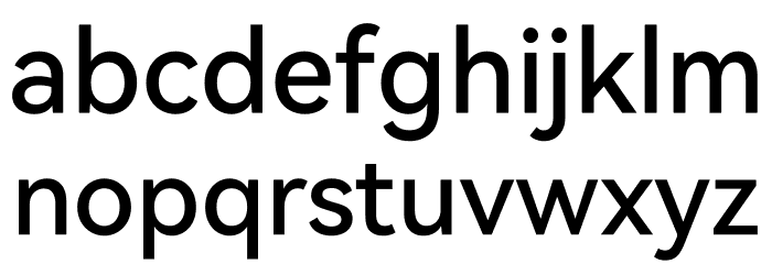 HarmonyOS Sans Medium Font LOWERCASE