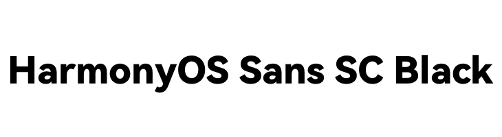 HarmonyOS Sans SC Black  les polices de caractères gratuit tlcharger