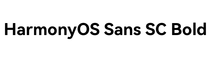 HarmonyOS Sans SC Bold  لخطوط تنزيل
