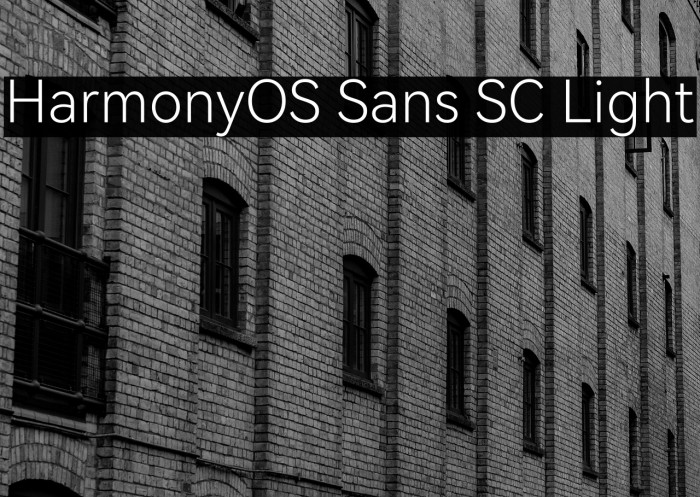 HarmonyOS Sans SC Light Example 1