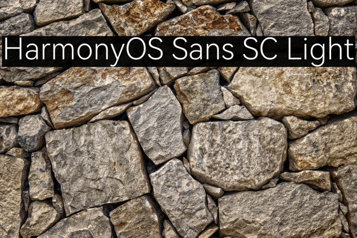 HarmonyOS Sans SC Light Example 3
