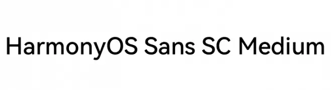 HarmonyOS Sans SC Medium 