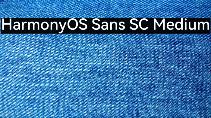 HarmonyOS Sans SC Medium Example 1