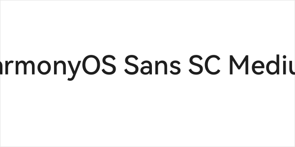 HarmonyOS Sans SC Medium Logo