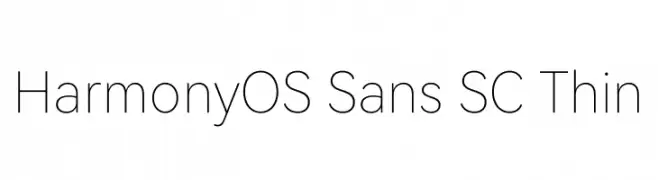 HarmonyOS Sans SC Thin  Descarca Fonturi Gratis