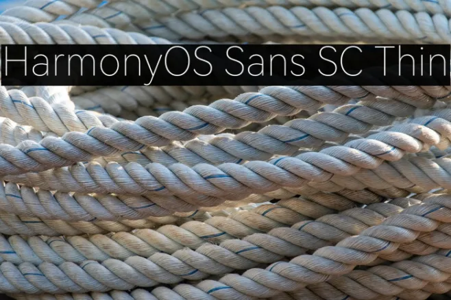 HarmonyOS Sans SC Thin Example 1