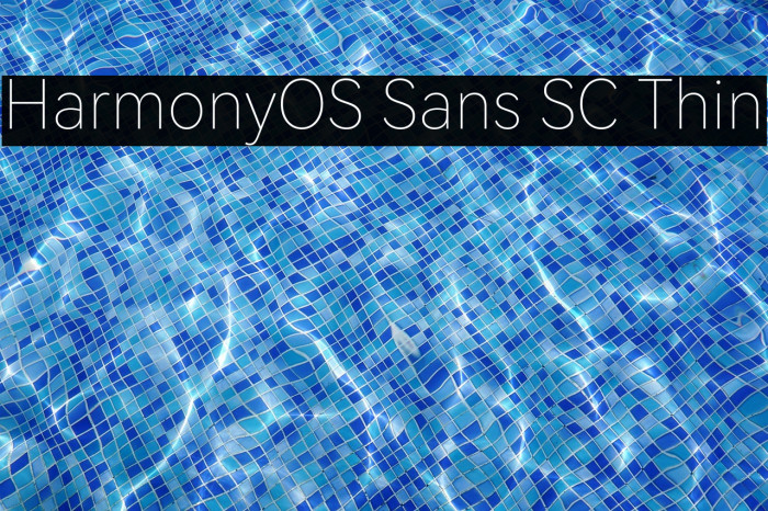 HarmonyOS Sans SC Thin Example 3