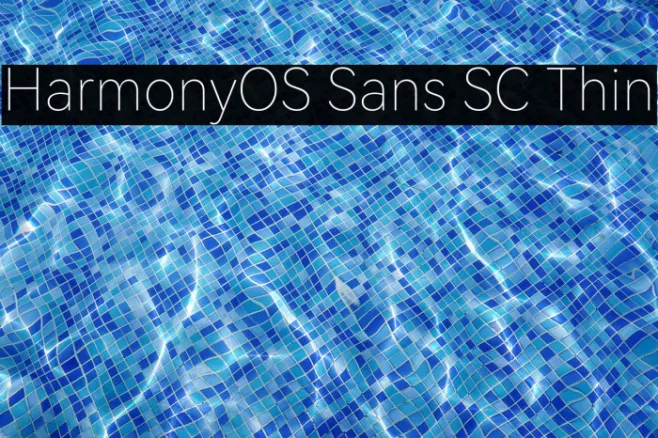 HarmonyOS Sans SC Thin Example 3