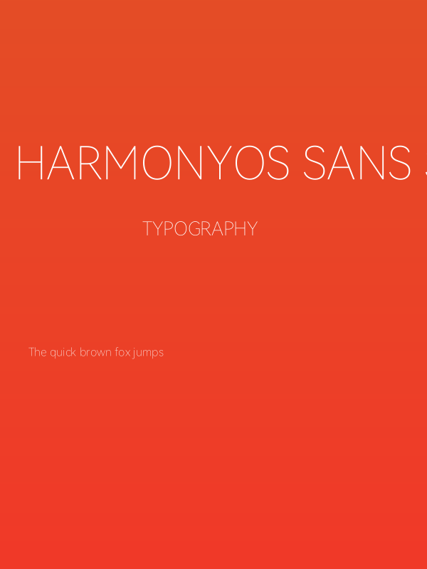 HarmonyOS Sans SC Thin Poster
