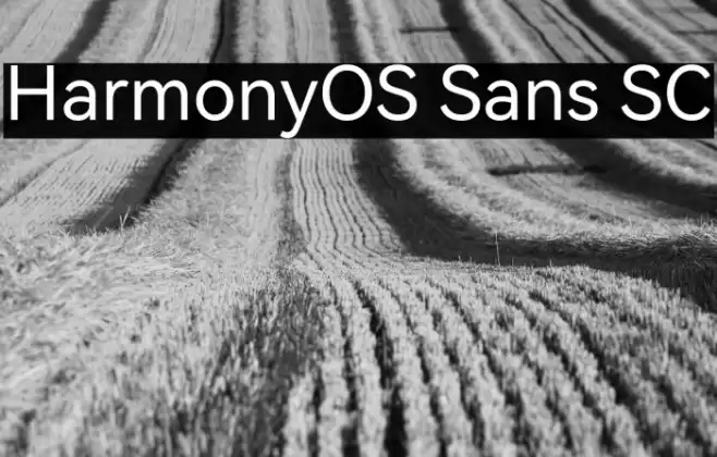 HarmonyOS Sans SC خط examples