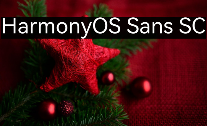 HarmonyOS Sans SC Example 3